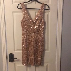 Gorgeous gold sequin dress